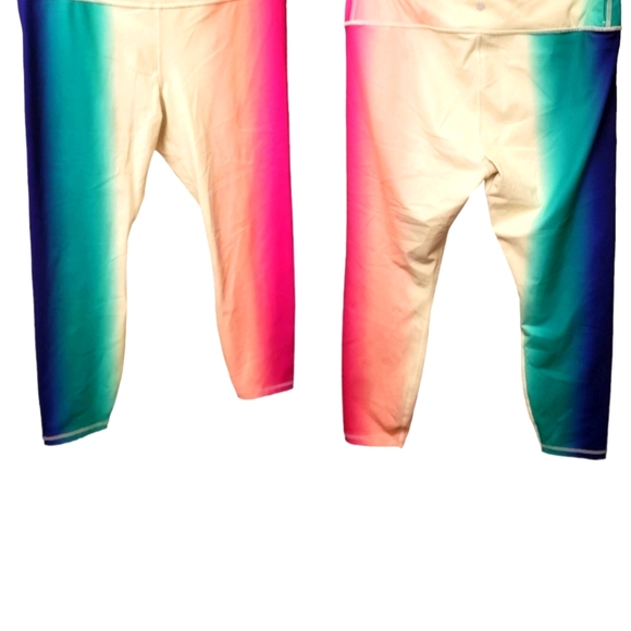 ATHLETA contender live rainbow ombre tights - Picture 2 of 2